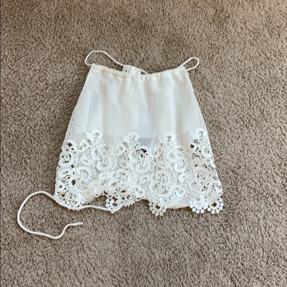 Lace Tank Top/ Crop Top